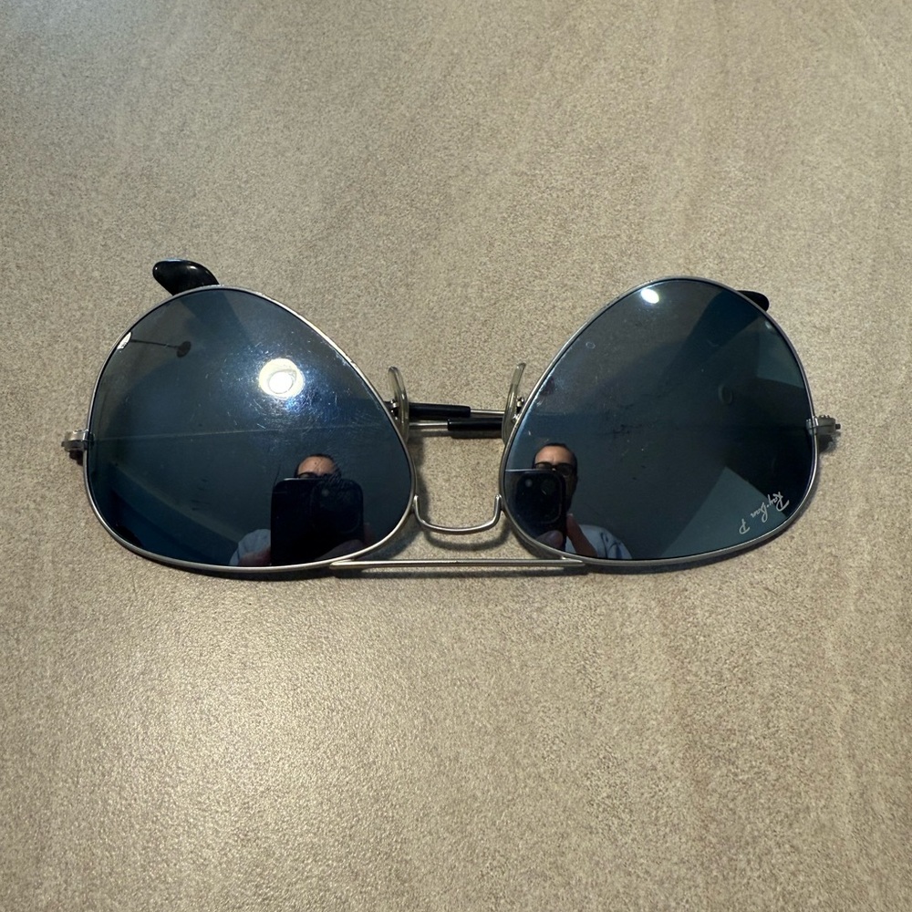 Ray-Ban Black and Silver Sunglasses